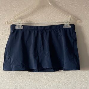 Merina, Woman’s Navy Blue Swimsuit Skirted Bikini Bottom, Size S